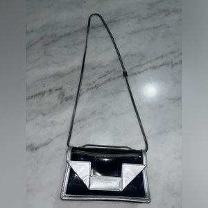 Silver/Clear PVC Saint Laurent Betty
